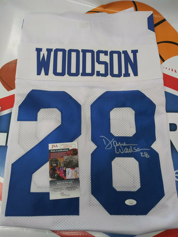 DARREN WOODSON COWBOYS SIGNED CUSTOM JERSEY - JSA COA