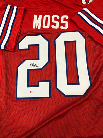 Zack Moss Signed Bills Red Custom Jersey - Beckett COA