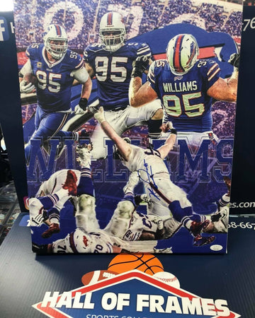 KYLE WILLIAMS SIGNED BILLS CUSTOM 16X20 CANVAS - JSA COA