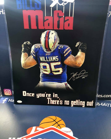 KYLE WILLIAMS Signed 11X14 BILLS MAFIA Photo