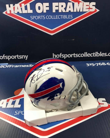 KYLE WILLIAMS Signed Bills Mini Helmet - JSA COA