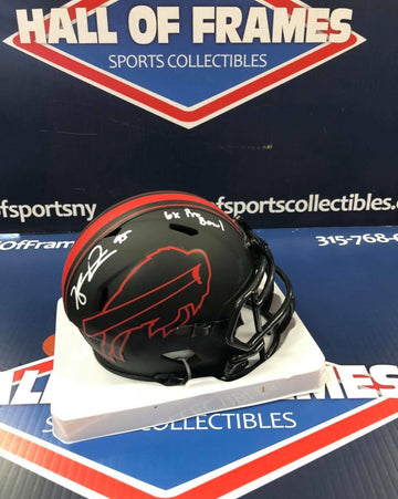 KYLE WILLIAMS Signed Bills ECLIPSE Mini Helmet Insc. 