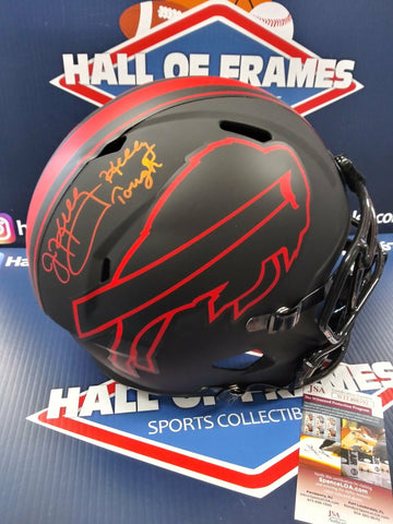 JIM KELLY SIGNED FS REPLICA BILLS ECLIPSE HELMET INSC. KELLY TOUGH - JSA COA