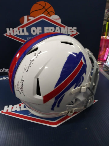 Sean McDermott Signed Bills SPEED FS Replica Helmet  TRUST THE PROCESS