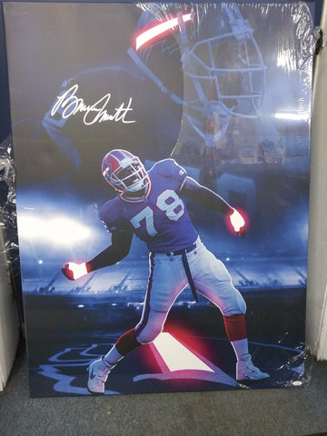 BRUCE SMITH SIGNED 24X36 BILLS CUSTOM CANVAS - JSA COA