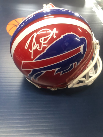 FRANK REICH SIGNED BUFFALO BILLS MINI HELMET - JSA COA