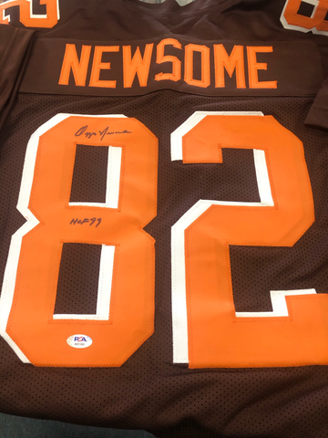 Ozzie Newsome Signed Cleveland Browns Custom Jersey PSA