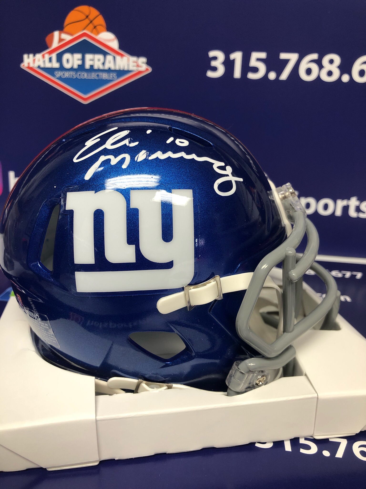 Eli Manning Speed Mini Giants  Helmet