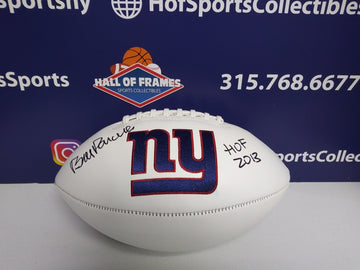 BILL PARCELLS SIGNED NY GIANTS TEAM LOGO SUPER BOWL FOOTBALL - JSA COA