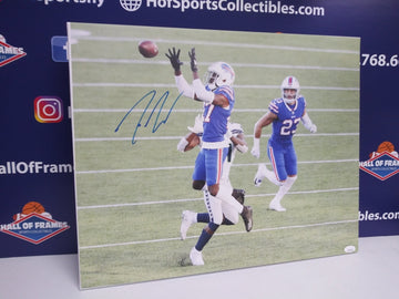 TRE'DAVIOUS WHITE  SIGNED BUFFALO BILLS  16X20 CANVAS PRINT - JSA COA