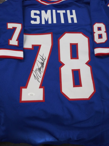 BRUCE SMITH SIGNED BUFFALO BILLS CUSTOM JERSEY JSA COA