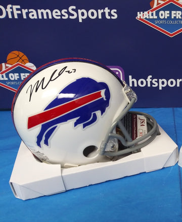 MICAH HYDE SIGNED BILLS MINI HELMET - JSA COA