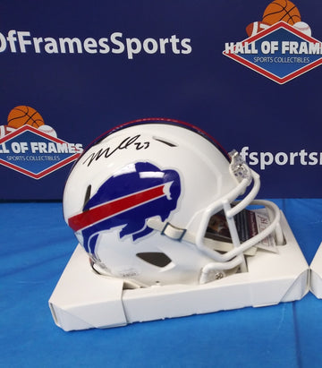 MICAH HYDE SIGNED BILLS SPEED MINI HELMET - JSA COA