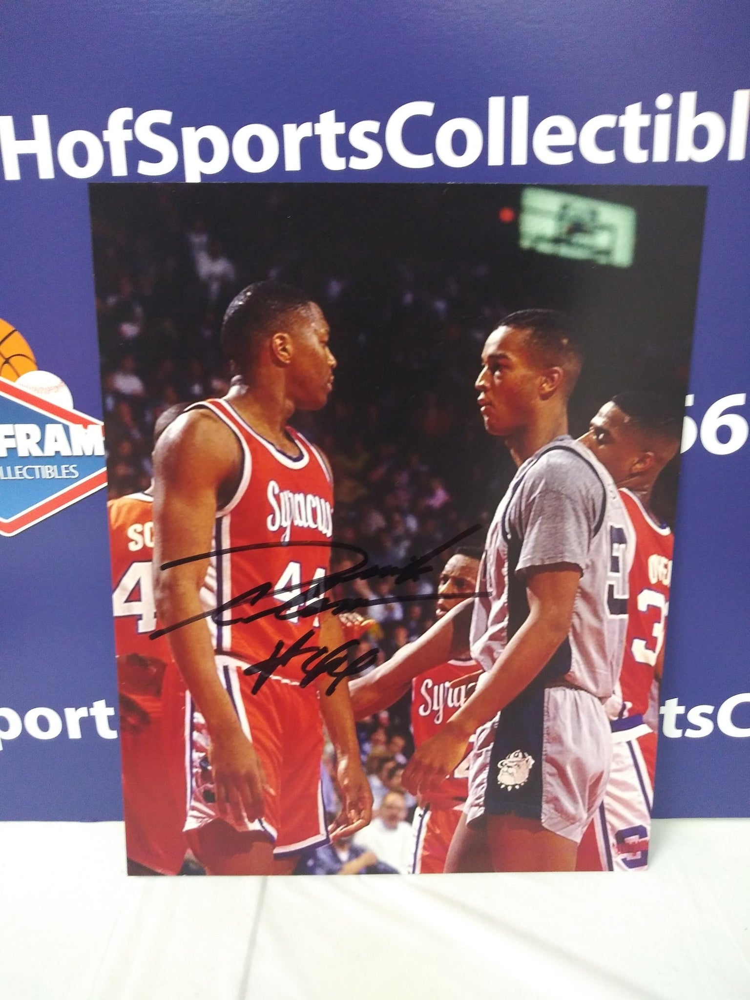 DERRICK COLEMAN SIGNED SYRACUSE 8X10 PHOTO (D) - HOF COA