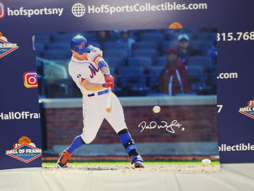 DAVID WRIGHT SWINGING SIGNED NY METS16X20 PHOTO - JSA COA