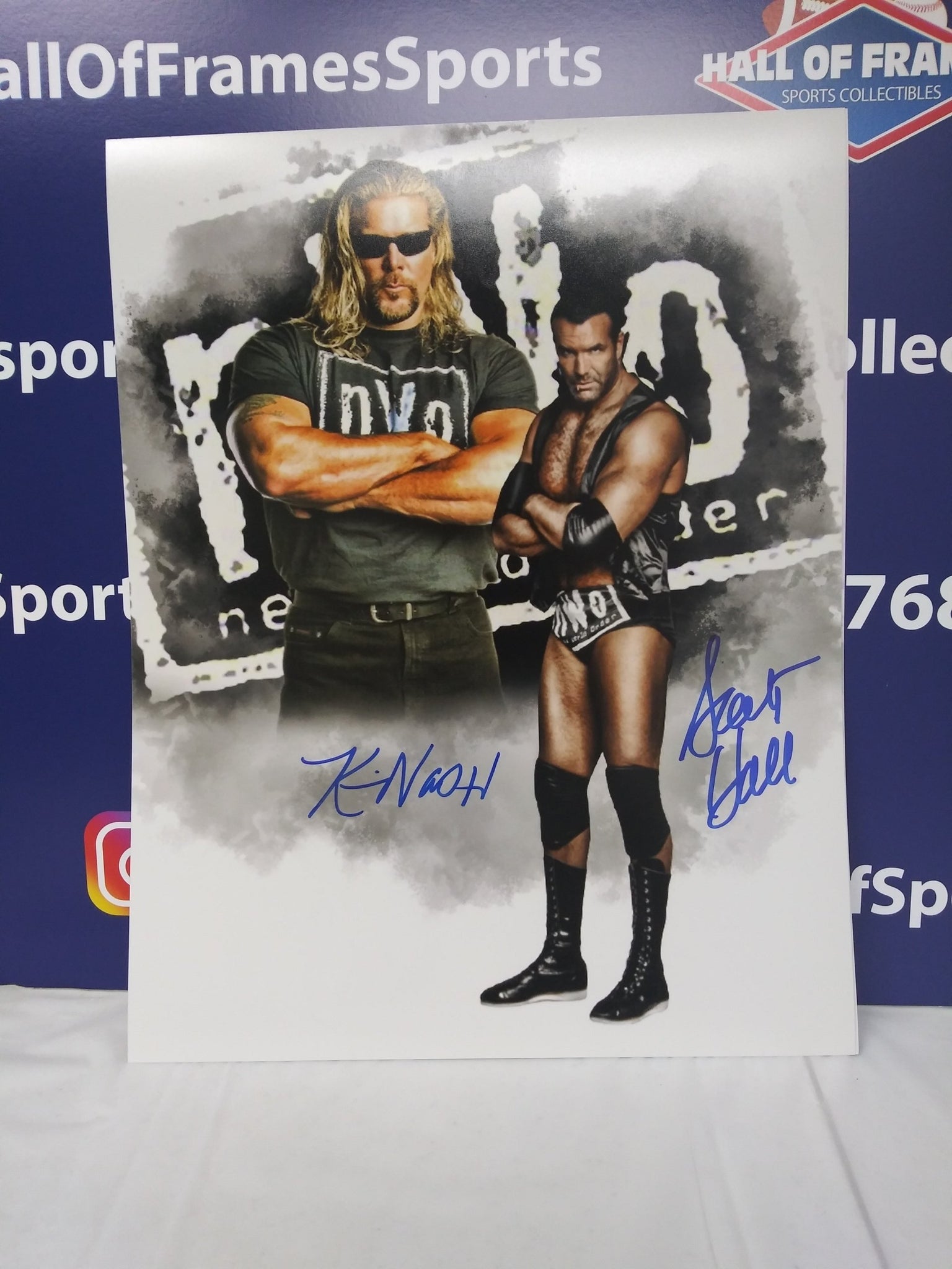 KEVIN NASH / SCOTT HALL SIGNED NWO 11X14 PHOTO (A) - JSA COA
