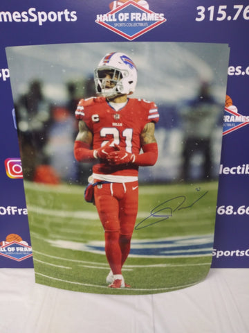 JORDAN POYER SIGNED BILLS 16X20 PHOTO - JSA COA