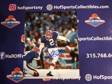 STEVE CHRISTIE SIGNED BUFFALO BILLS 8X10 PHOTO (A) - HOF COA