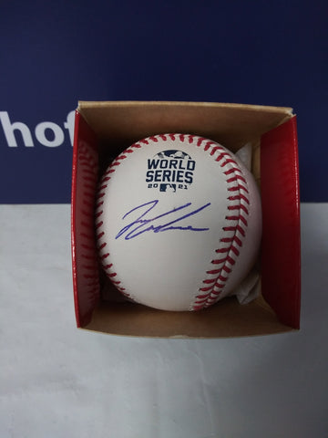 IAN ANDERSON SIGNED WORLD SERIES  OFFICIAL BASEBALL - JSA COA