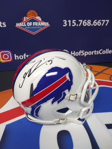 GABRIEL DAVIS SIGNED BUFFALO BILLS MINI HELMET JSA COA