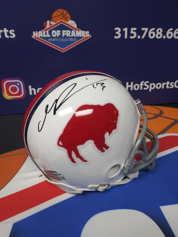 GABRIEL DAVIS TB SIGNED BUFFALO BILLS MINI HELMET JSA COA