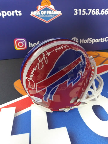 JAMES LOFTON HOF SIGNED BUFFALO BILLS MINI HELMET JSA COA