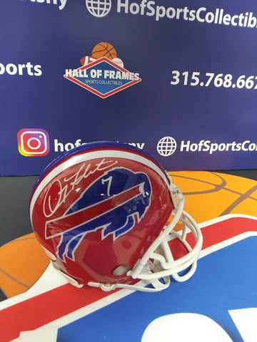 DOUG FLUTIE SIGNED BUFFALO BILLS MINI HELMET JSA COA