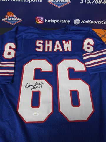 BILLY SHAW HOF SIGNED BUFFALO BILLS CUSTOM JERSEY - JSA COA