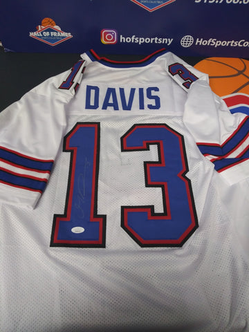 GABRIEL DAVIS SIGNED BUFFALO BILLS WHITE CUSTOM JERSEY JSA COA