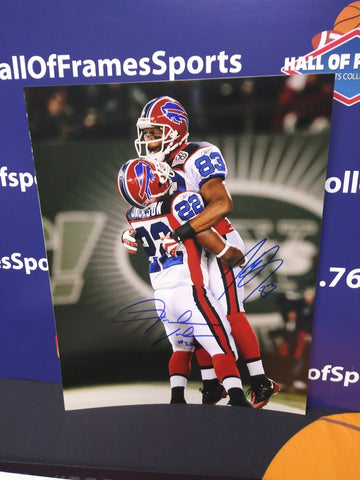 FRED JACKSON / LEE EVANS SIGNED 11X14 BUFFALO BILLS PHOTO