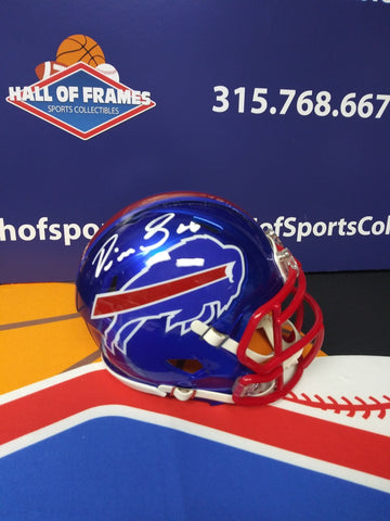 DEVIN SINGLETARY SIGNED FLASH BUFFALO BILLS MINI HELMET - HOF COA