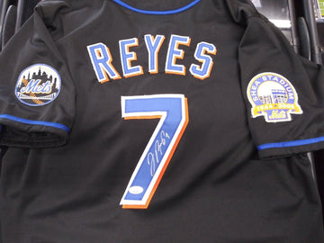 JOSE REYES METS SIGNED CUSTOM JERSEY - JSA COA