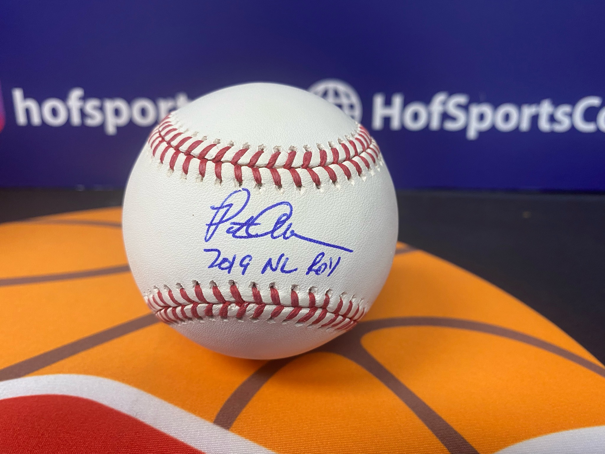 PETE ALONSO SIGNED BASEBALL INSC 2019 NL ROY