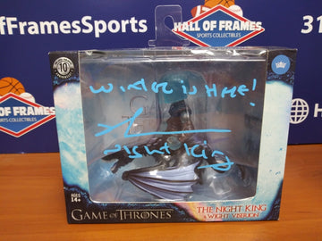 GAME OF THRONES RICHARD BRAKE NIGHT KING SIGNED THE LOYAL SUBJECTS FIGURE DUAL INSC. BECKETT COA