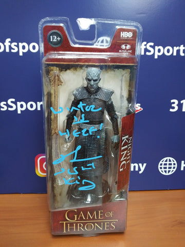 GAME OF THRONES RICHARD BRAKE NIGHT KING SIGNED MCFARLANE FIGURE DUAL INSC. BECKETT COA