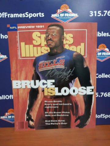 BRUCE SMITH SIGNED BUFFALO BILLS SI COVER 16X20 - JSA COA