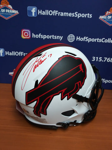 JOSH ALLEN SIGNED F/S AUTHENTIC LUNAR SPEED BILLS HELMET