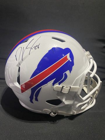 DAWSON KNOX SIGNED BILLS SPEED FS REPLICA HELMET - JSA COA