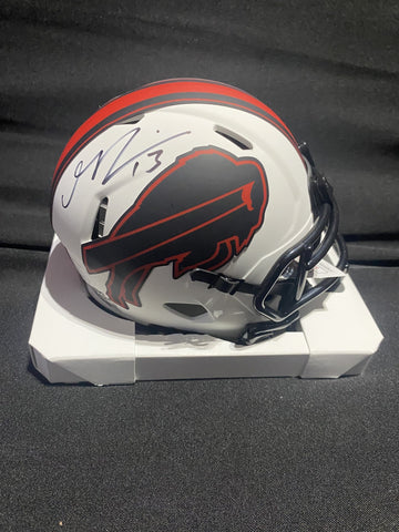 GABRIEL DAVIS LUNAR SIGNED BUFFALO BILLS MINI HELMET JSA COA