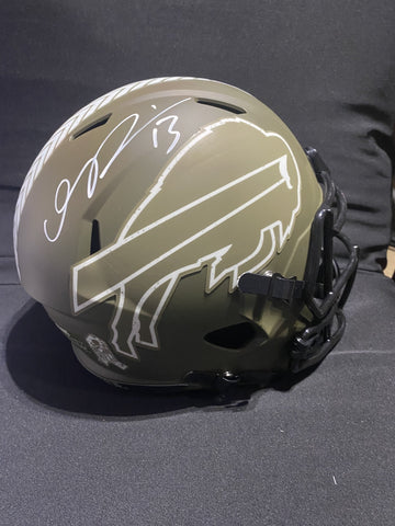 GABRIEL DAVIS SIGNED SALUTE THE SERVICE FS REPLICA HELMET JSA COA