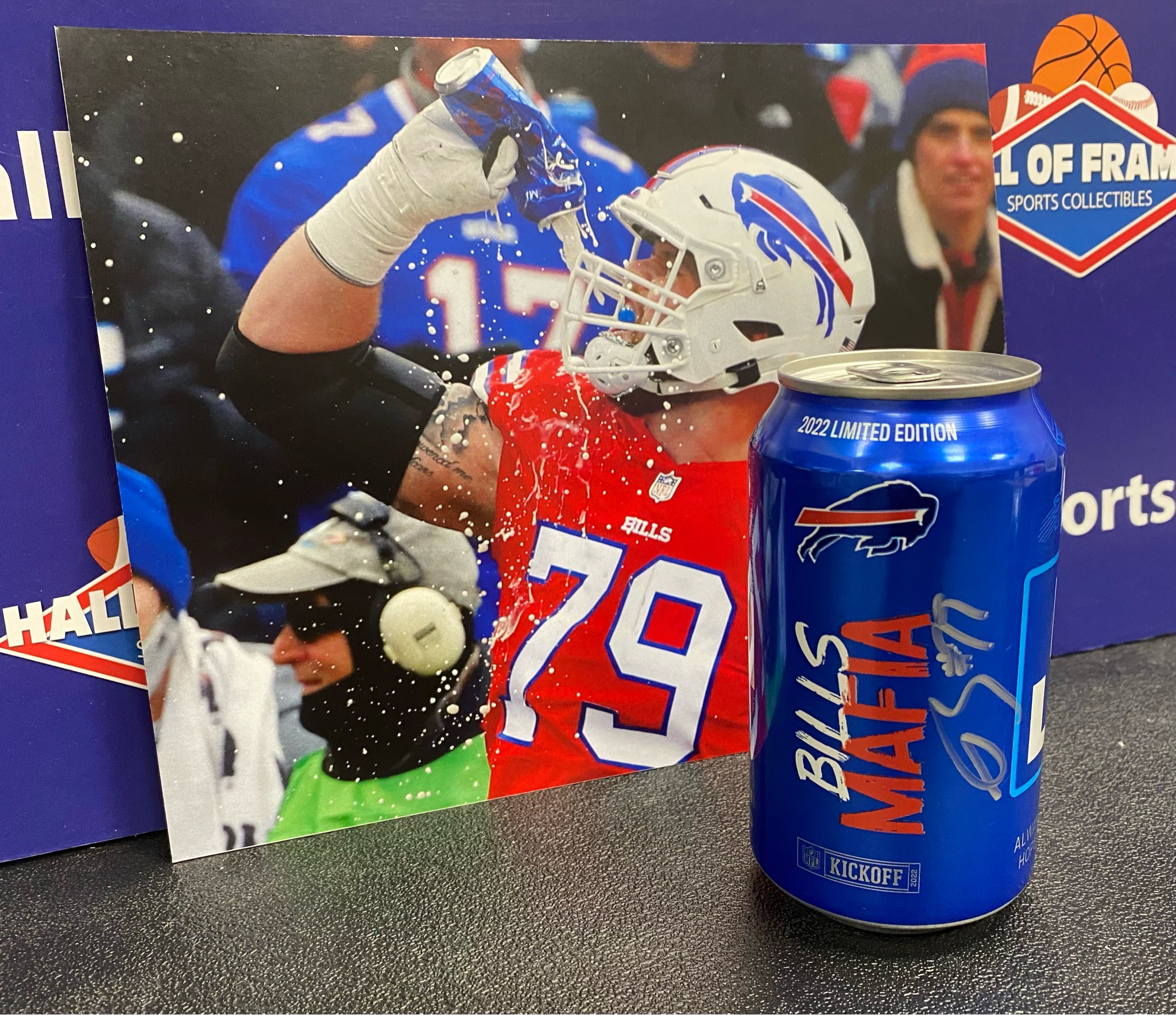 SPENCER BROWN SIGNED BUD LIGHT CAN WITH PHOTO