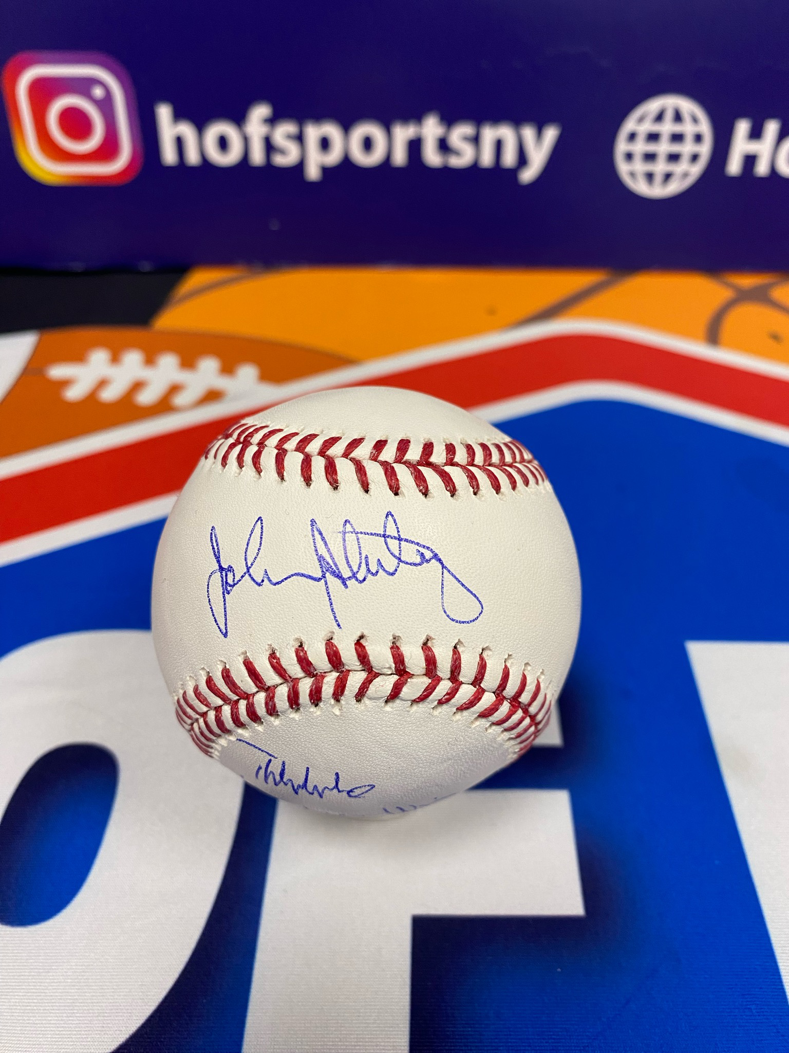 JOHN STERLING SIGNED MLB BALL INC THEEE YANKEES WIN  - BECKETT