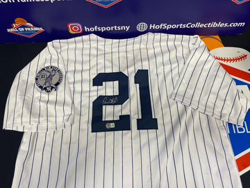 PAUL O'NEILL SIGNED YANKEES CUSTOM JERSEY W/ RETIREMENT PATCH - BECKETT