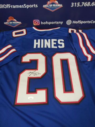 NYHEIM HINES SIGNED BUFFALO BILLS BLUE CUSTOM JERSEY - JSA