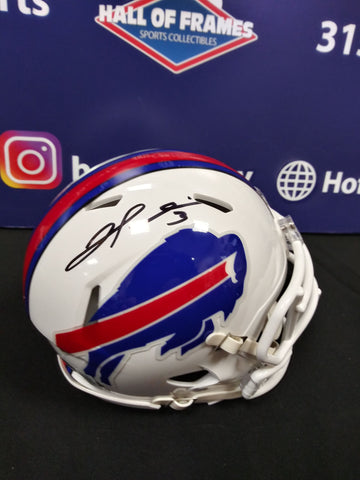 DAMAR HAMLIN SIGNED BUFFALO BILLS  SPEED MINI HELMET BAS COA