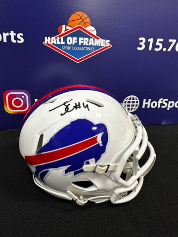 JAMES COOK SIGNED BILLS SPEED MINI HELMET - BECKETT