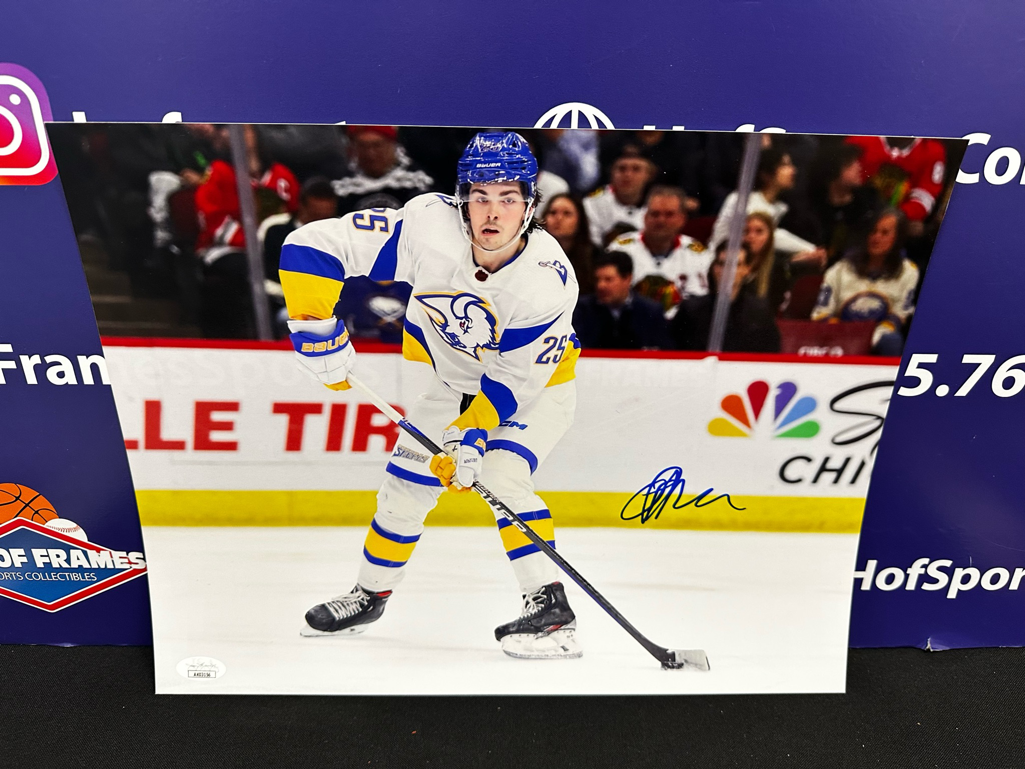 OWEN POWER SIGNED 11X14 BUFFALO SABRES PHOTO - JSA
