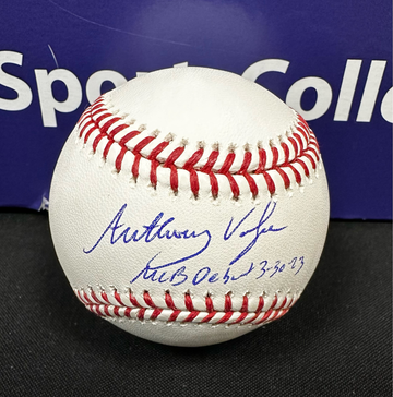 ANTHONY VOLPE SIGNED MLB BASEBALL INSC. MLB DEBUT 3-30-23 FANATICS COA