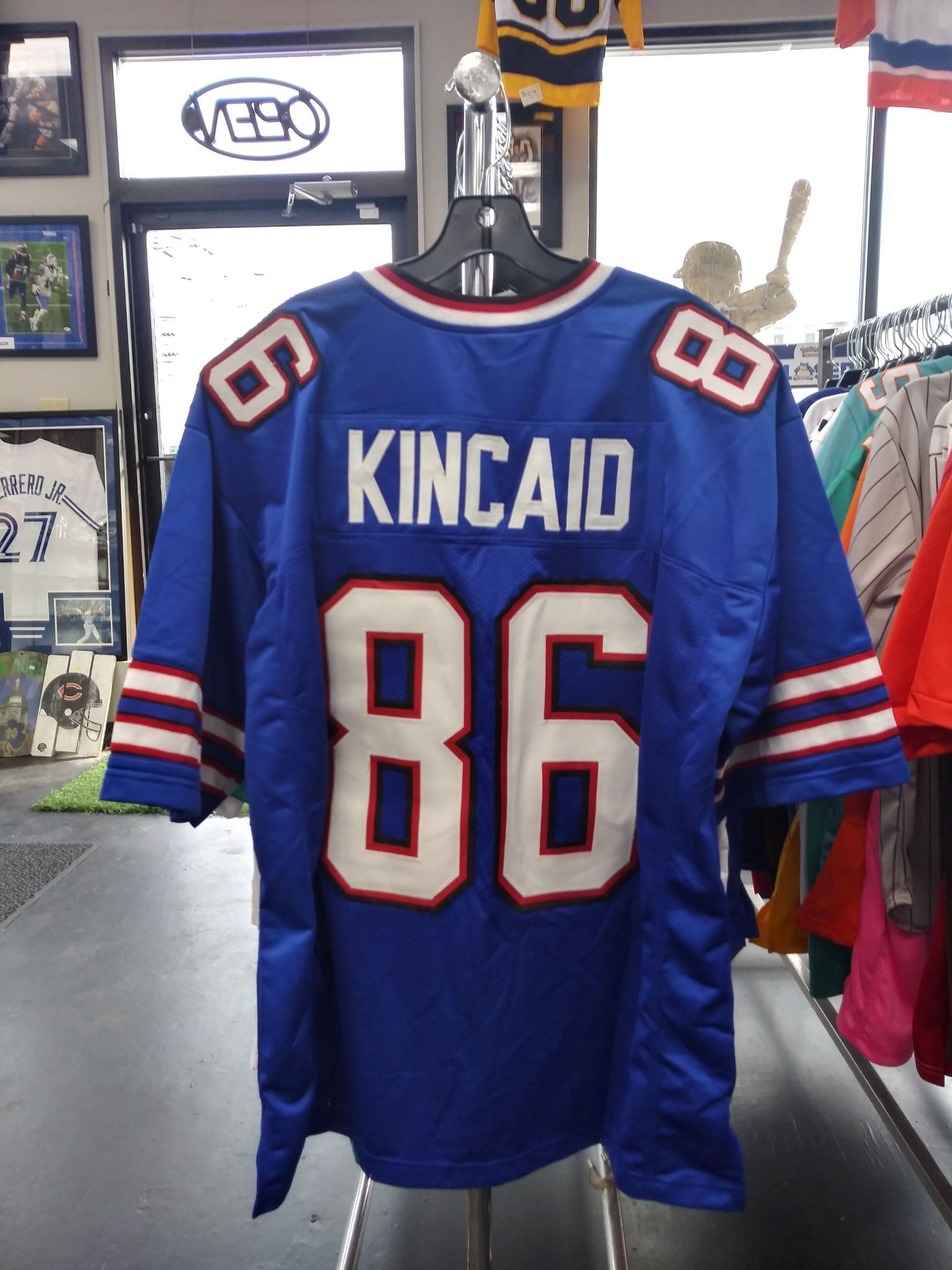 DALTON KINCAID BILLS SEWN STITCHED BLUE JERSEY SIZE MENS XL