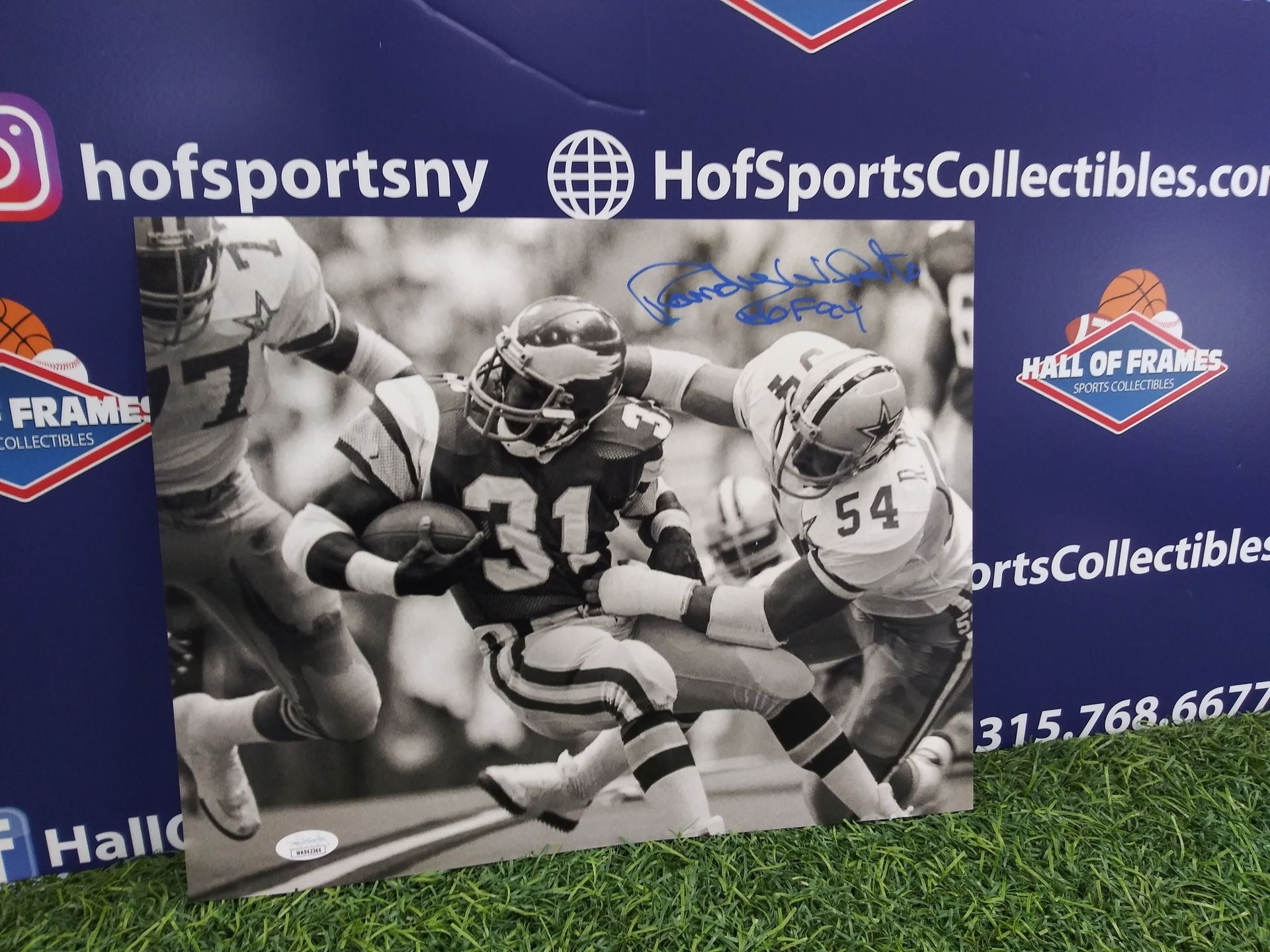 RANDY WHITE SIGNED COWBOYS 11X14 INSC HOF JSA COA